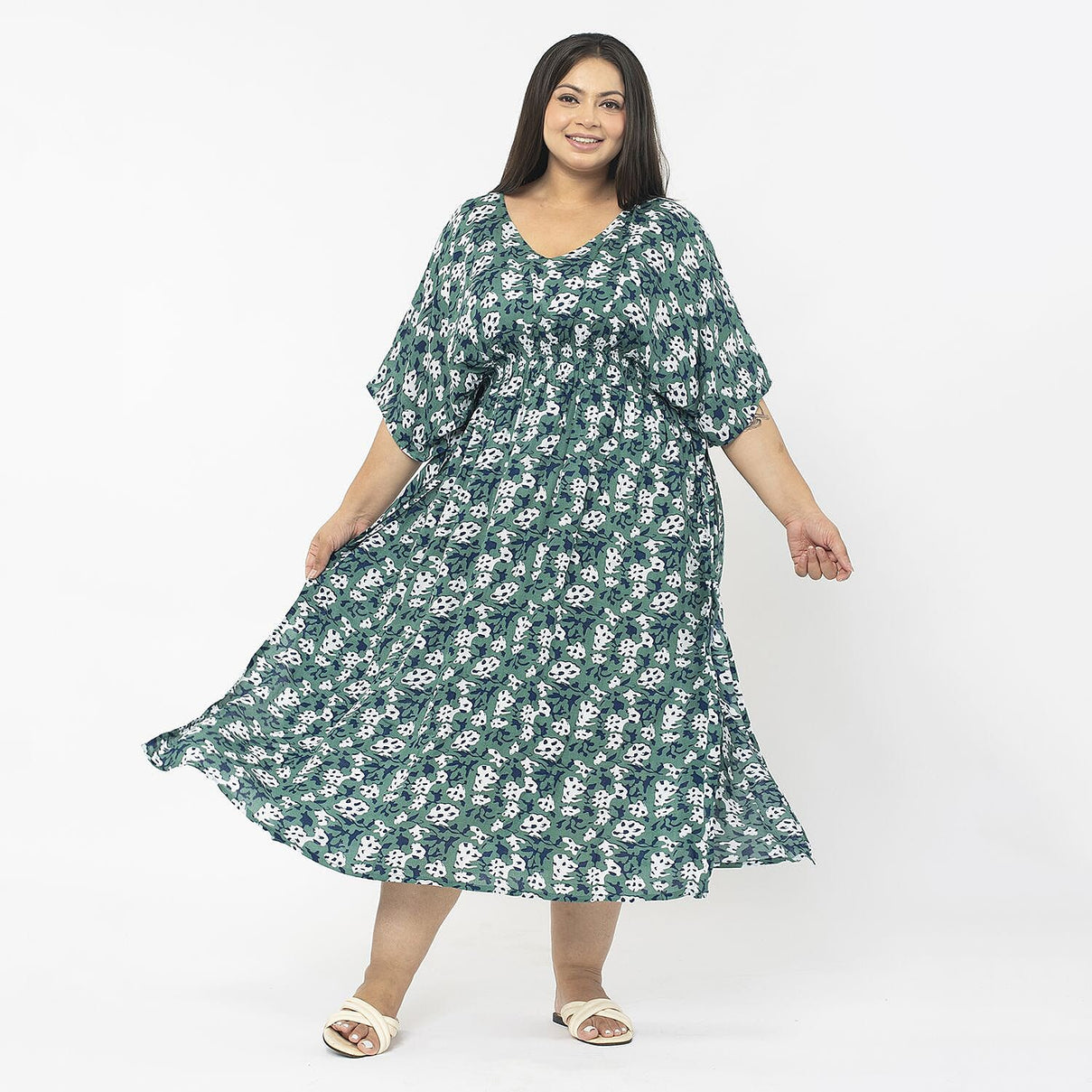 TAMSY Printed Midi Kaftan Dress 7427004 0
