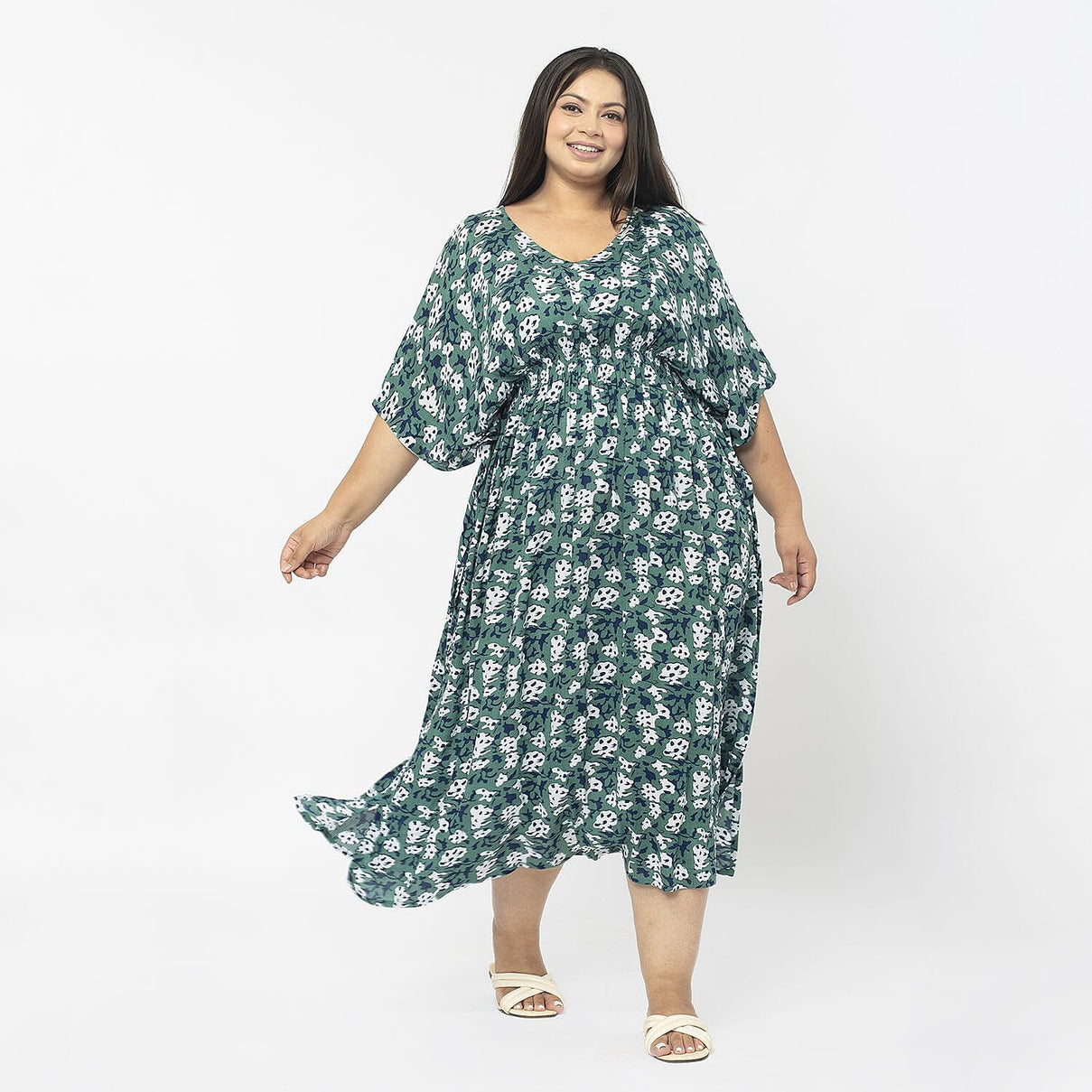 TAMSY Printed Midi Kaftan Dress 7427004 4