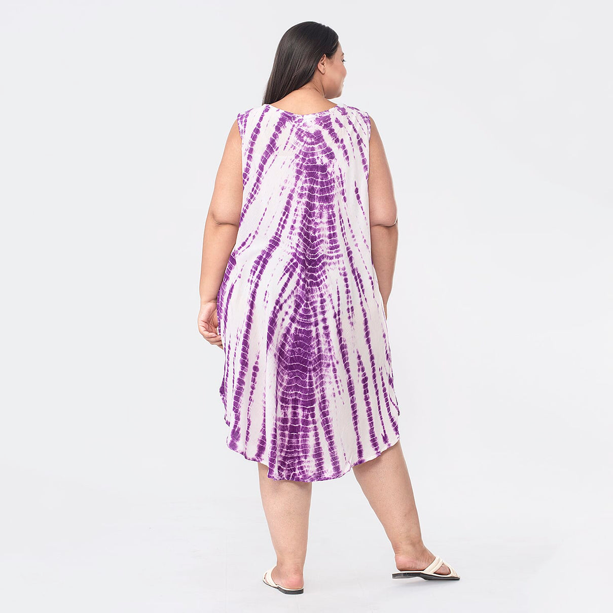 TAMSY Tie Dye Dress  - Purple 7363780 2