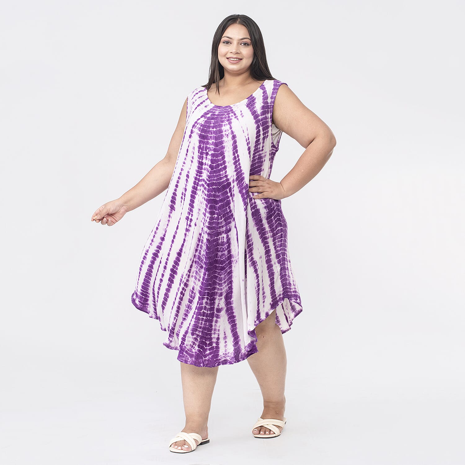 TAMSY Tie Dye Dress  - Purple 7363780 3