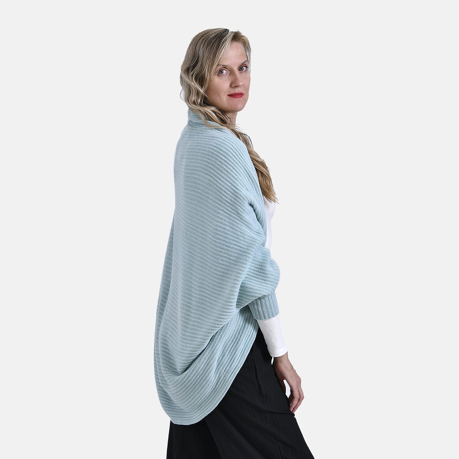 Tamsy Casual Knit Batwing Sleeve Open Cardigan (One Size) - Moss 7978883 3
