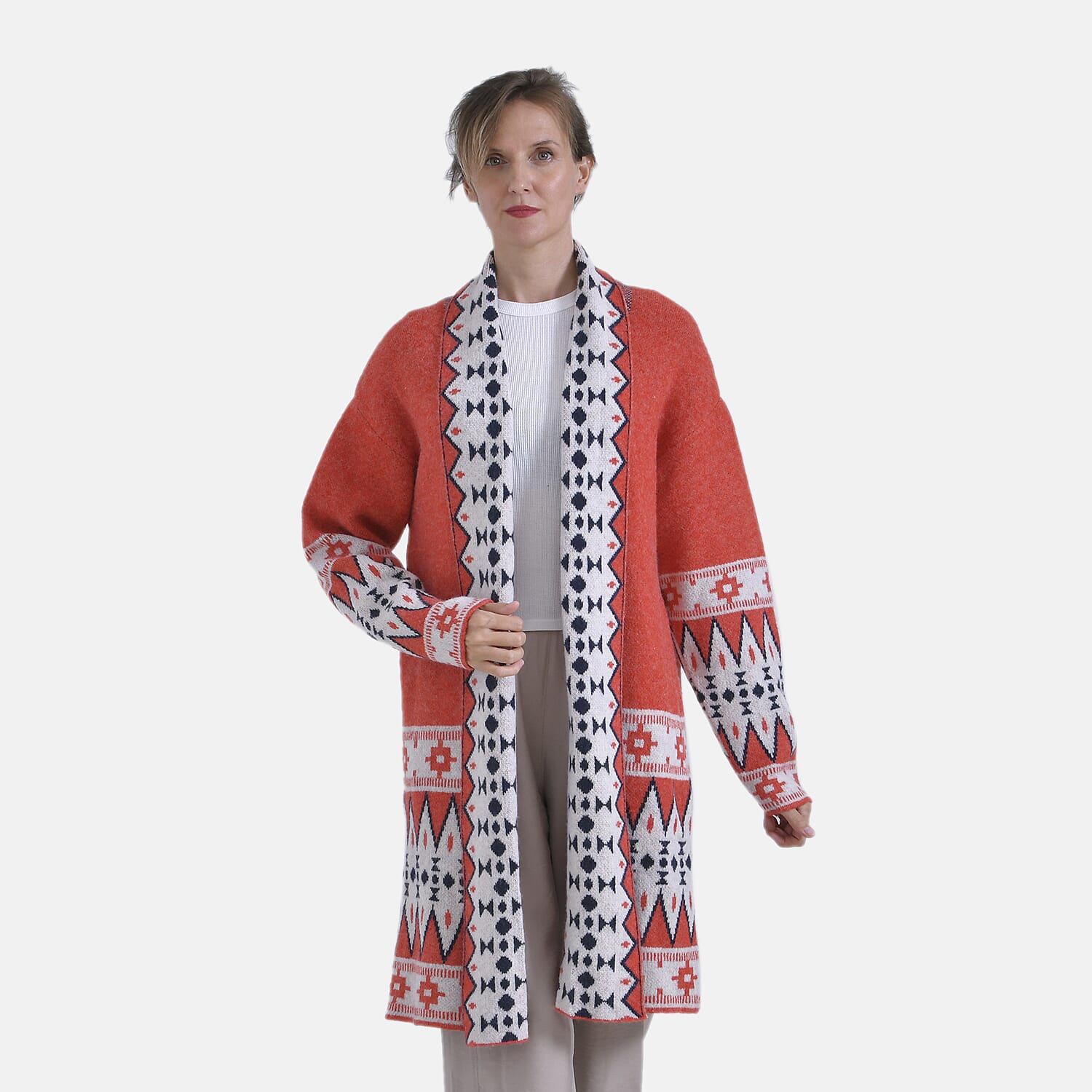 La Marey Graphic Prints Cardigan 7854812 6