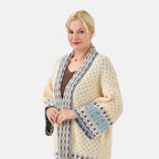 Tamsy Coloured Woven Cardigan (One Size) - Beige