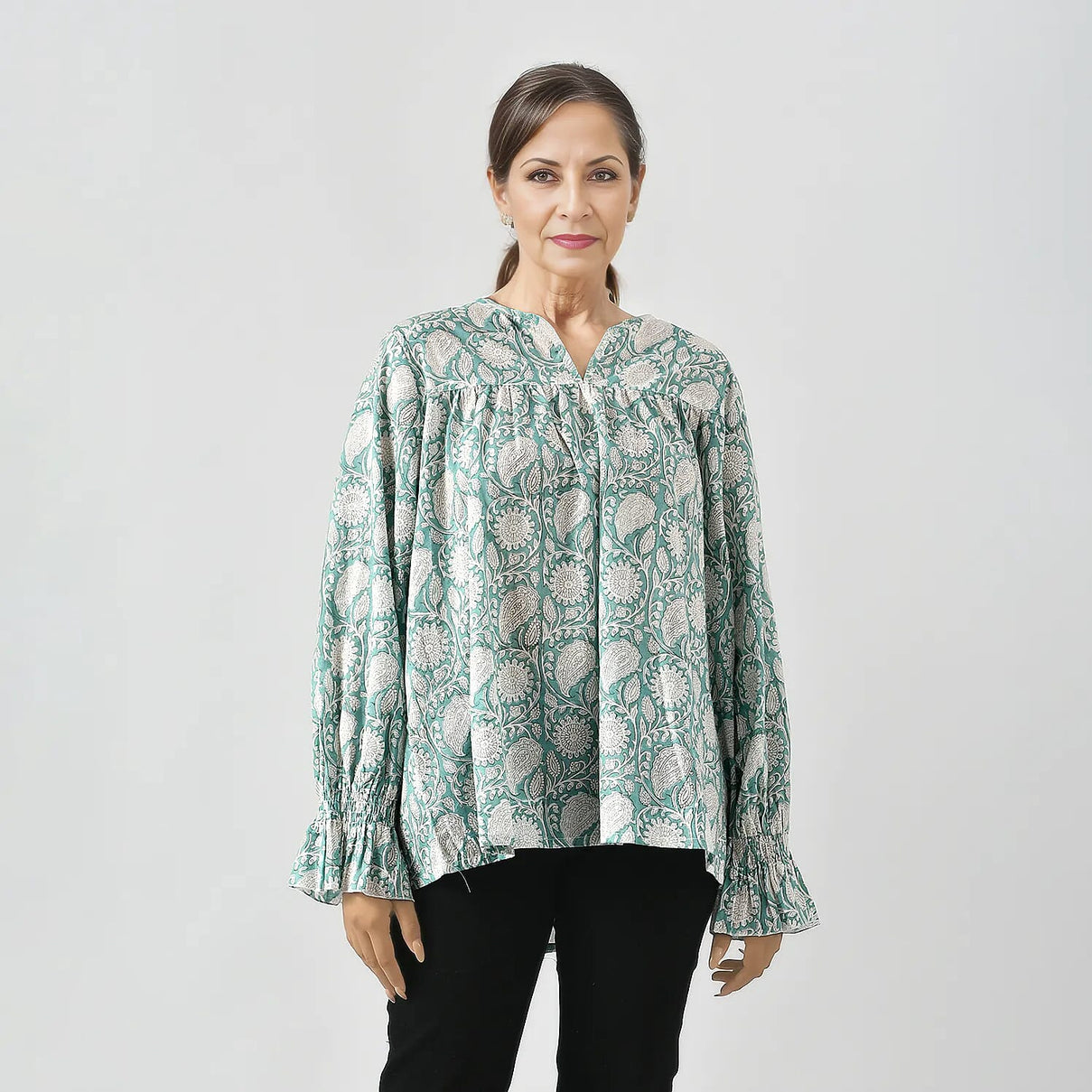 La Marey Pure Cotton Printed Blouse 7748303 0