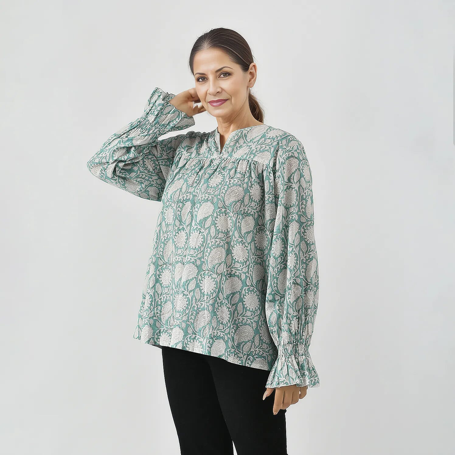 La Marey Pure Cotton Printed Blouse 7748303 3