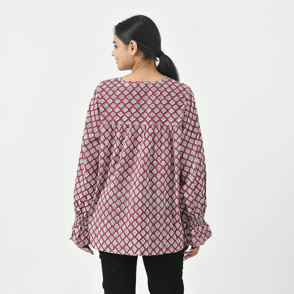 La Marey Pure Cotton Printed Blouse V32539728 2
