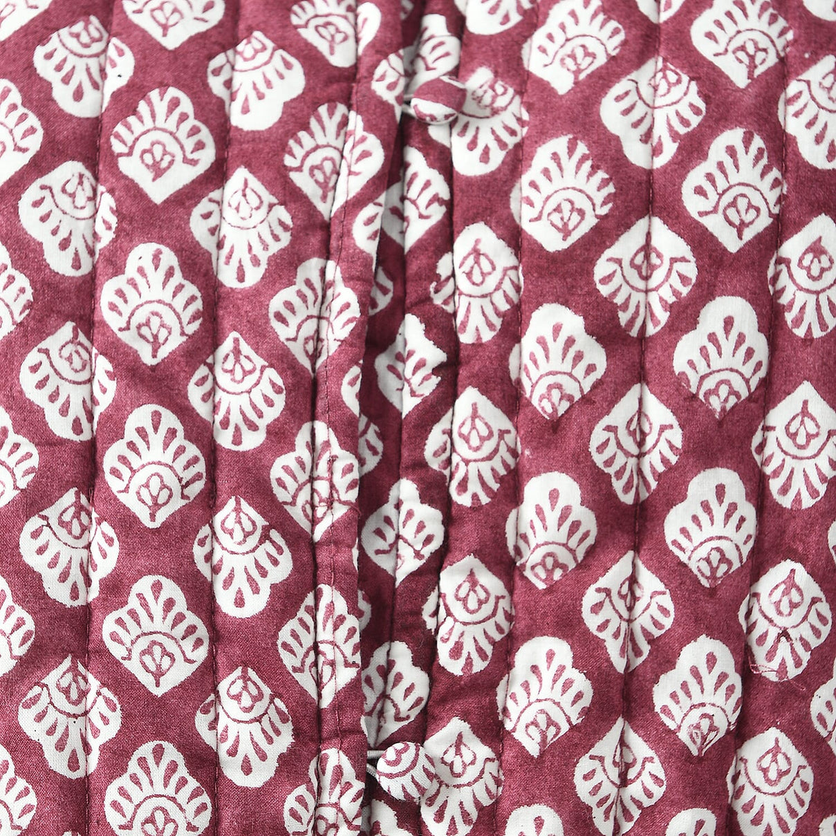 LA-MAREY Pure Cotton Block Print Quilted Jacket 7748053 6
