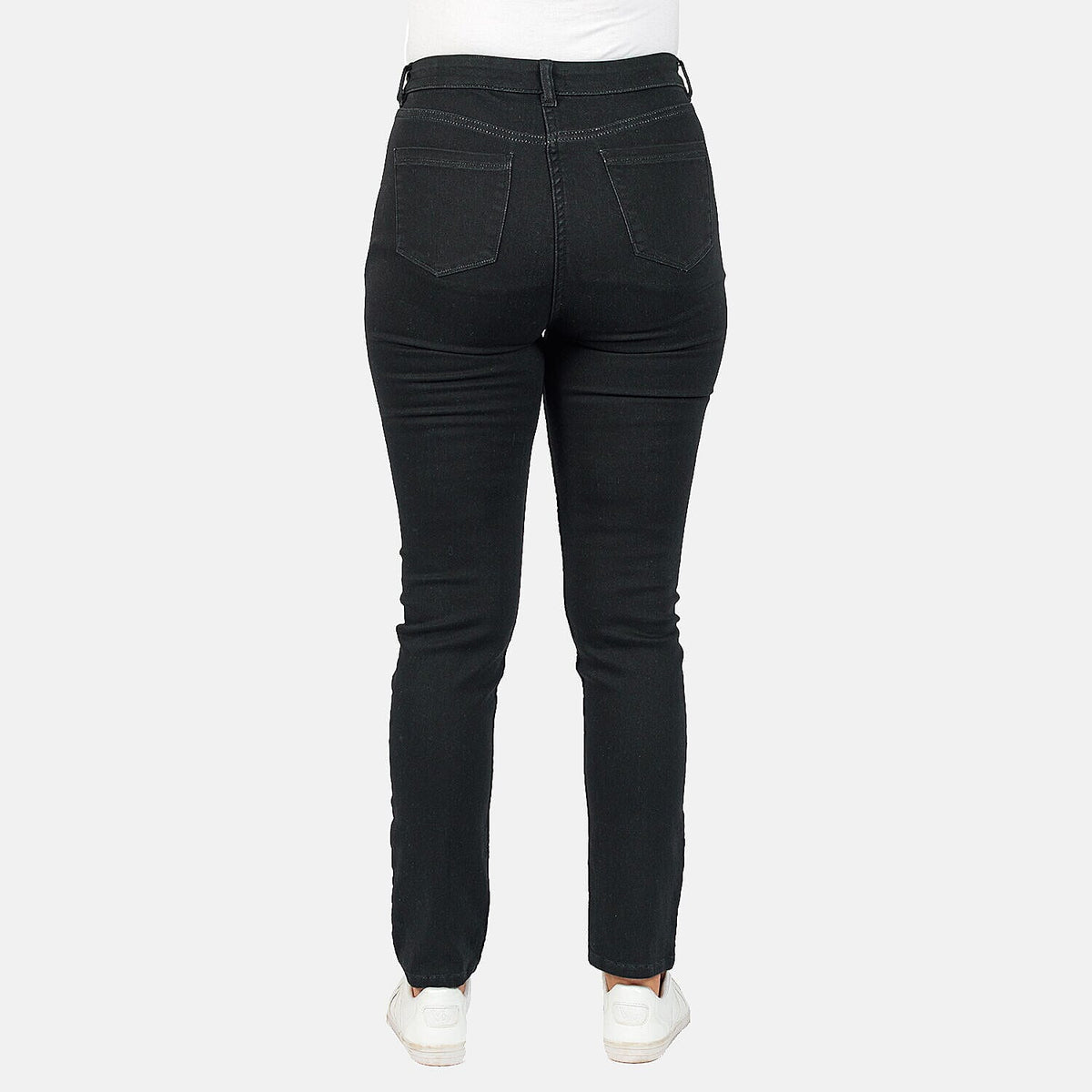 Angelina Relaxed Skinny Stretch Jean (Size 10) - Black 8731292 5