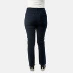 Tamsy Cotton Straight Leg Cord Trouser (Size 10 R) - Navy