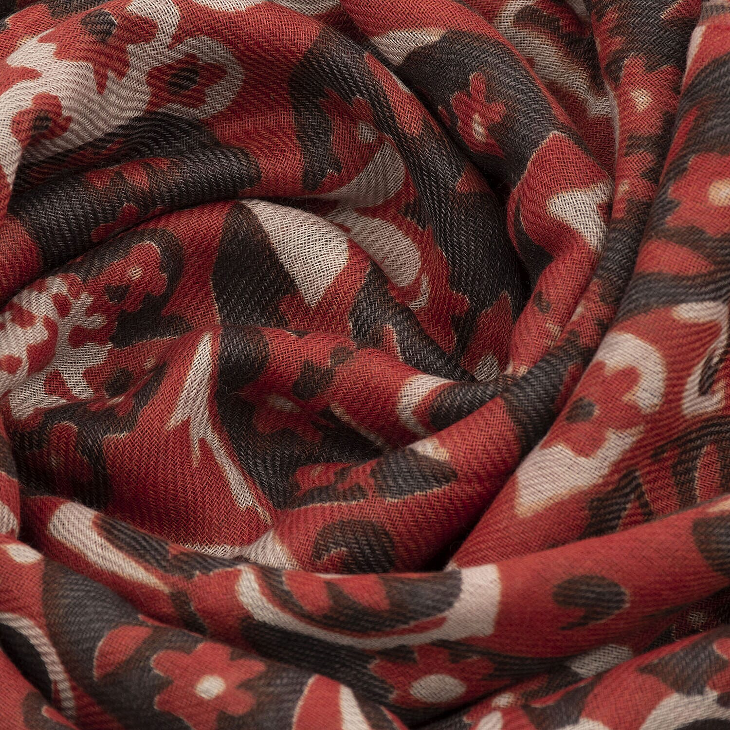 TAMSY Cotton Printed Scarf  - Red 7303677 2