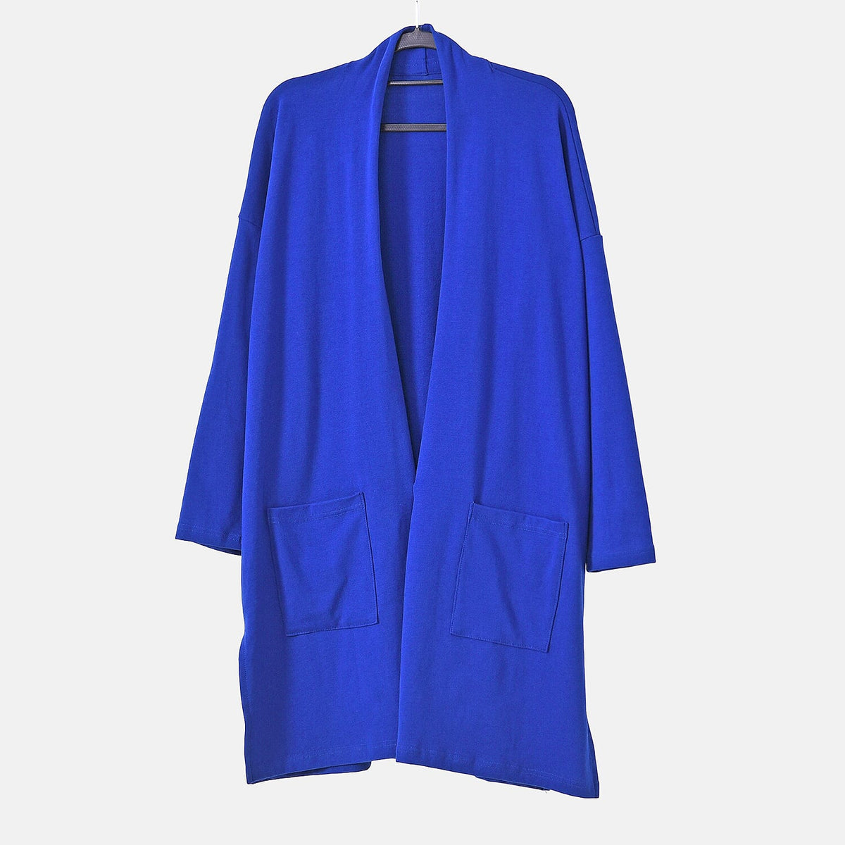 Tamsy Cotton Blend Jersey Cardigan (One Size, 8-20) - Cobalt 7724308 7