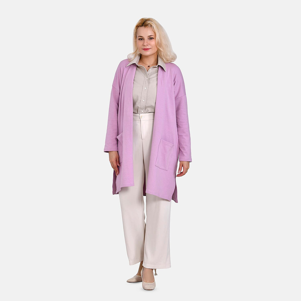 TAMSY Solid Cotton Cardigan 7724264 0