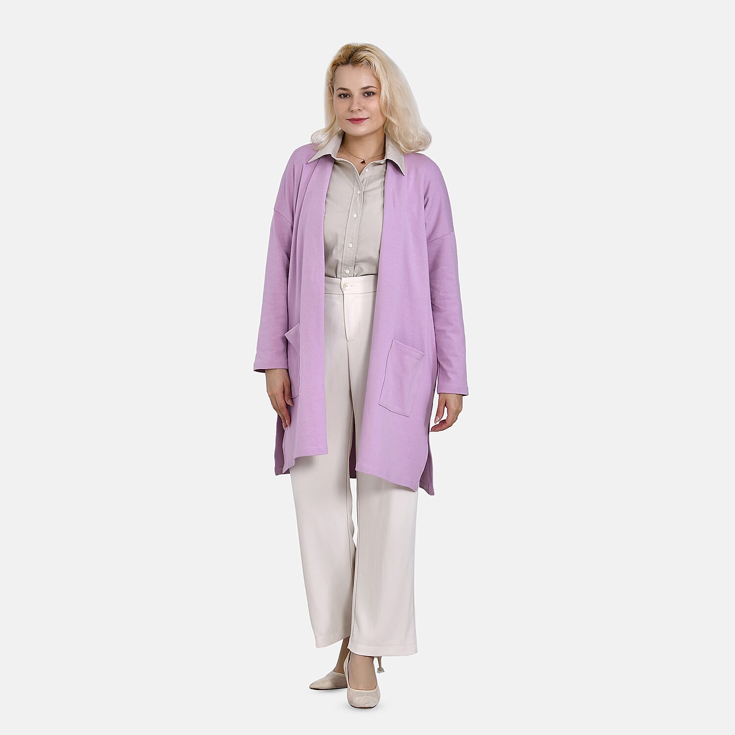 TAMSY Solid Cotton Cardigan 7724264 0