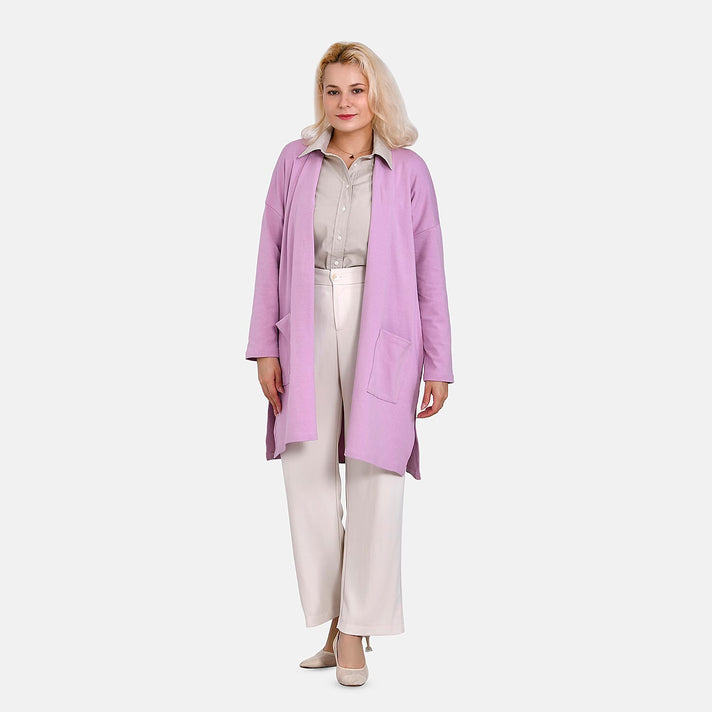 TAMSY Solid Cotton Cardigan 7724264 1