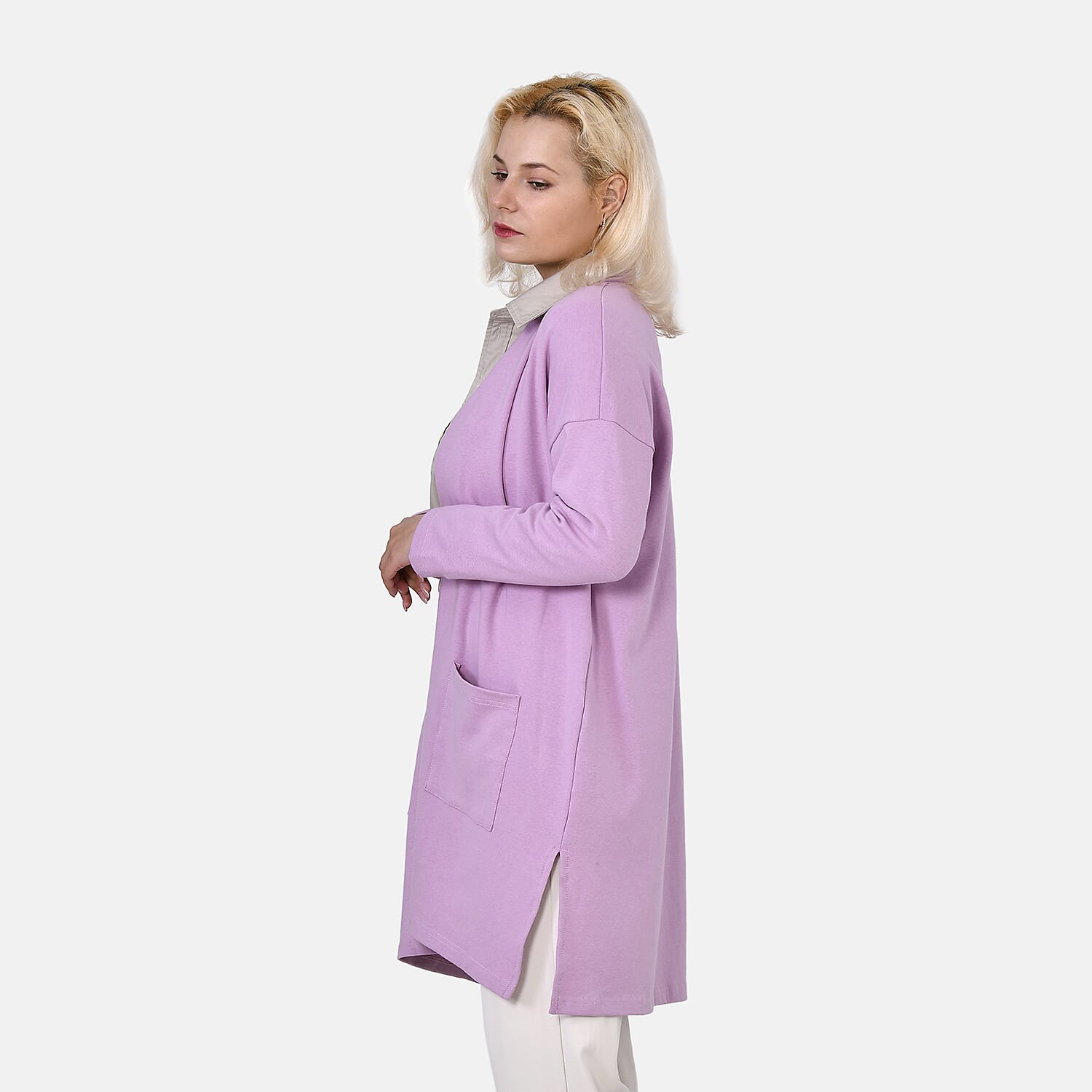 TAMSY Solid Cotton Cardigan 7724264 3