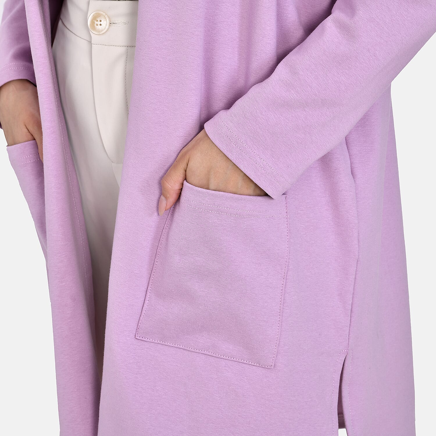 TAMSY Solid Cotton Cardigan 7724264 5