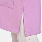 Tamsy 60% Cotton Blend Jersey Cardigan (One Size, 8-20) - Lilac