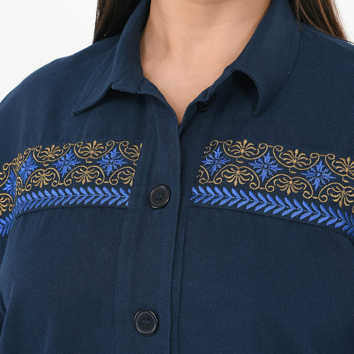 Tamsy Pure Cotton Embroidered Jacket 7666280 4