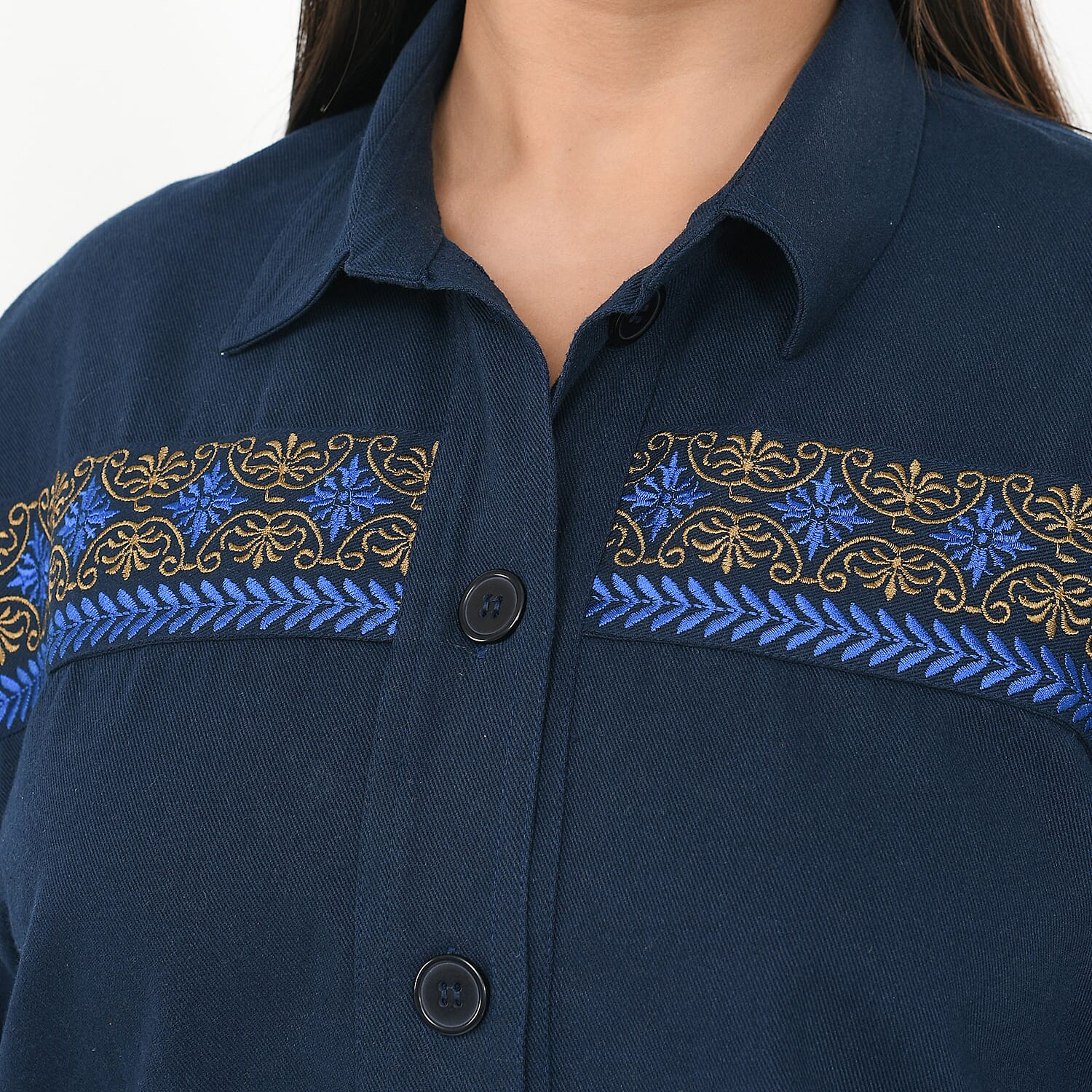 Tamsy Pure Cotton Embroidered Jacket 7666280 4