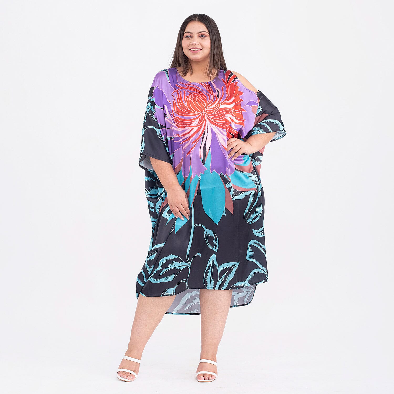 Tamsy Exclusive Print Kaftan Dress - Black 7140787 0