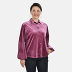 First Time Launch - Classic Purple Velour Shirt (Size XL, 20 - 22)