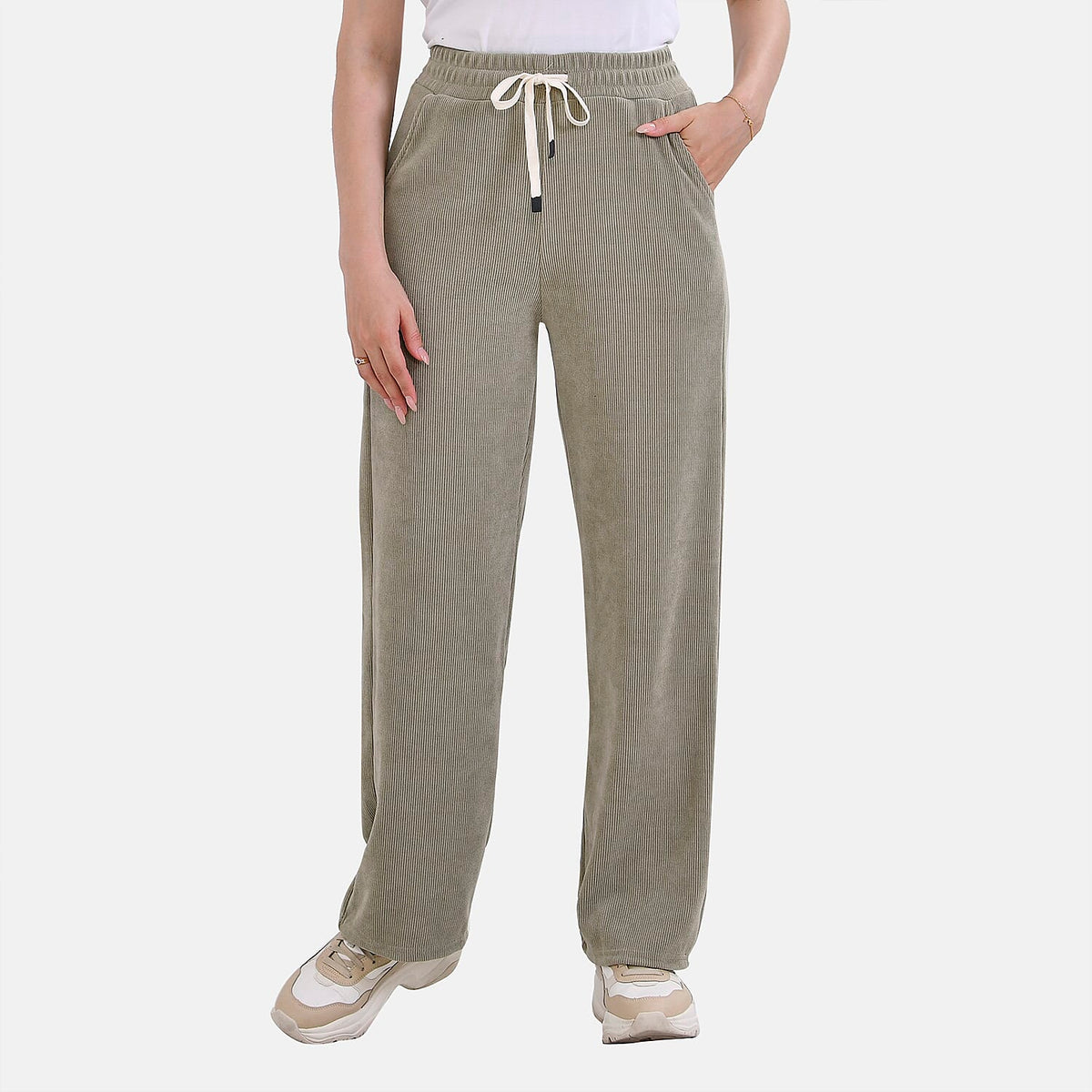 Tamsy Ladies Trousers with Elastic Waistband V32557703 0