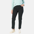Tamsy Cotton Stretch Twill Jean (Size 12) - Black