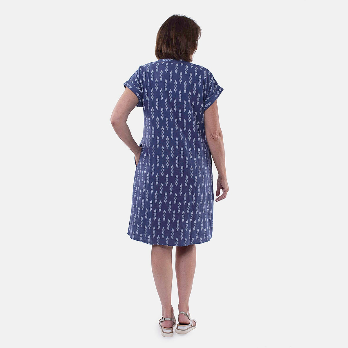 Tamsy Linen Rich Dress With Pockets 8732651 1