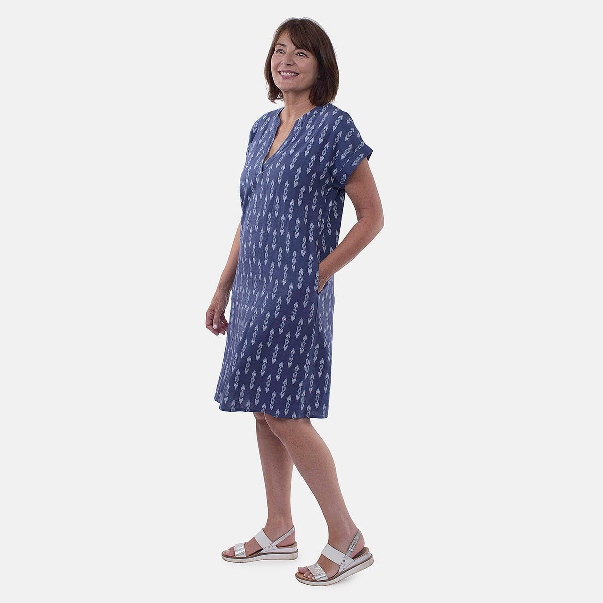 Tamsy Linen Rich Dress With Pockets 8732651 2