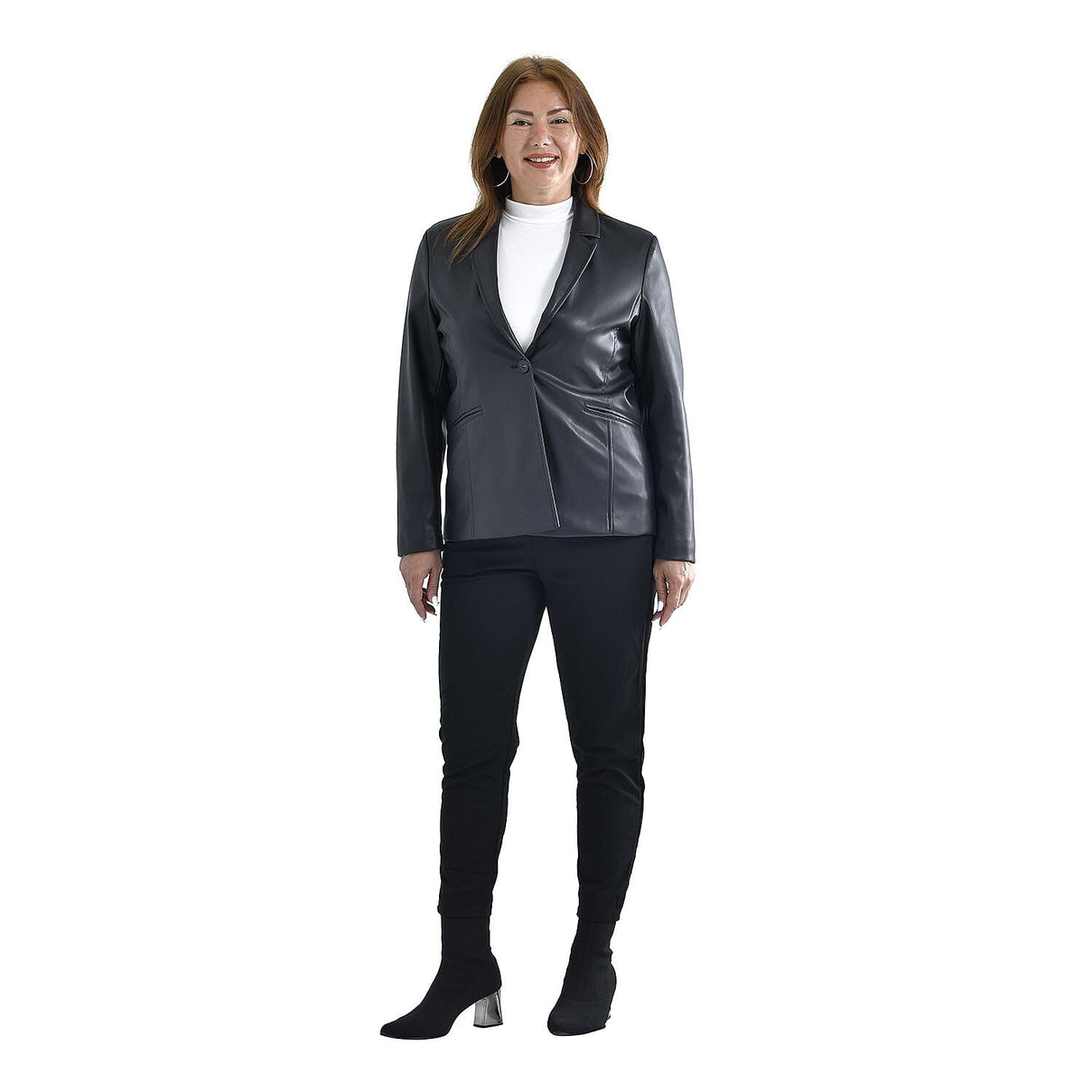 Tamsy PU faux Leather Blazer 3889687 0