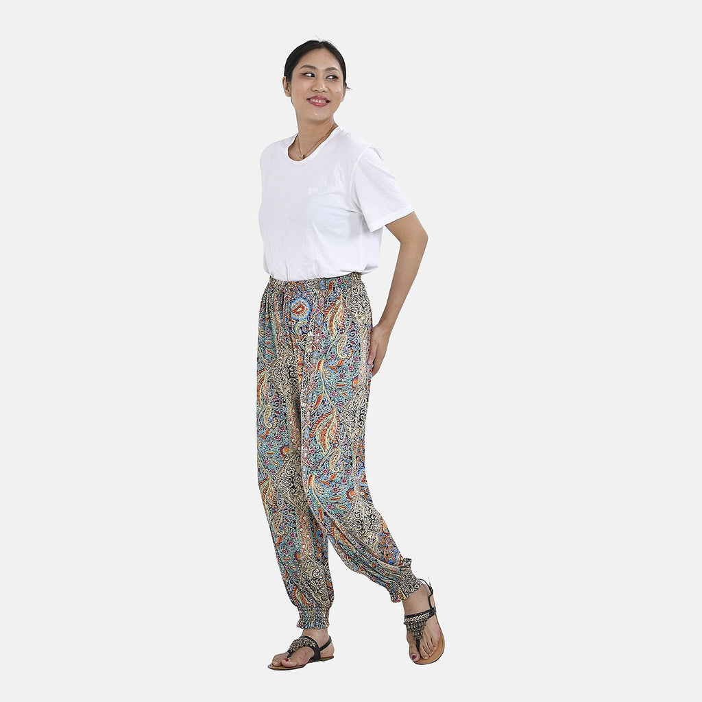 Tamsy Paisley Print Strechable Jersey (One Size,8-16) - Multi