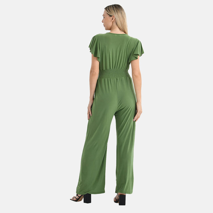 Tamsy Smocked Waist Stretch Jersey Jumpsuit 8102285 2