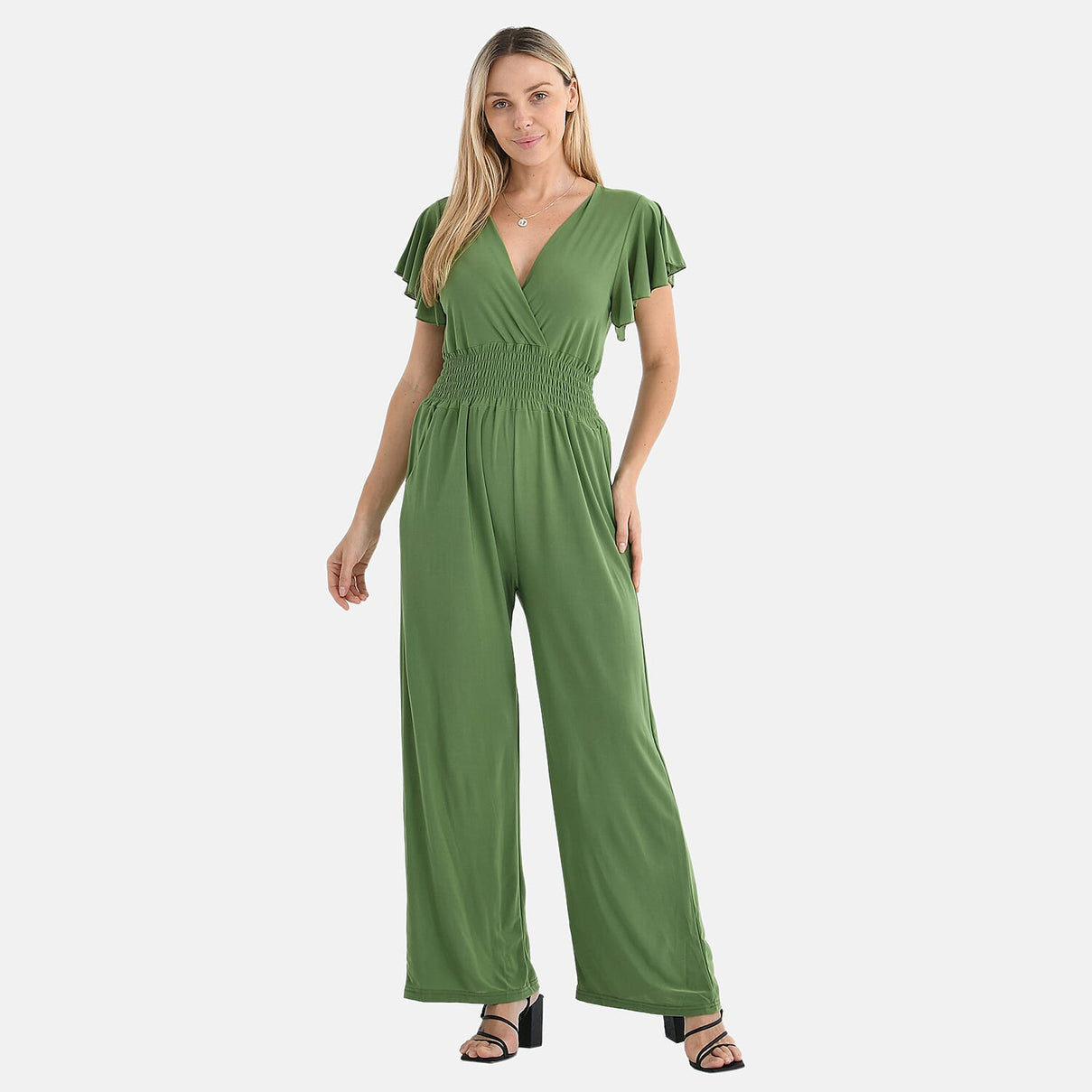Tamsy Smocked Waist Stretch Jersey Jumpsuit 8102285 4