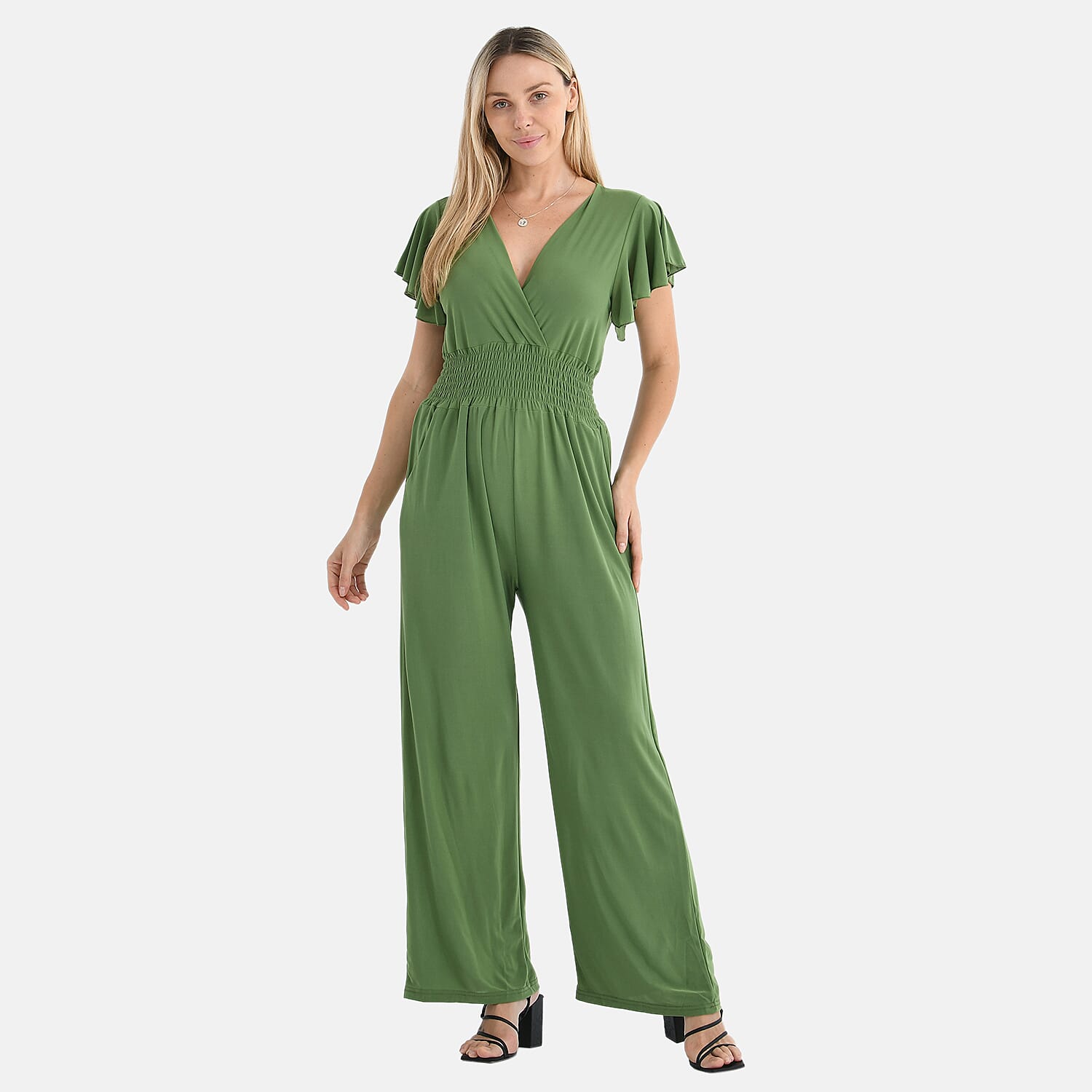 Tamsy Smocked Waist Stretch Jersey Jumpsuit 8102285 4