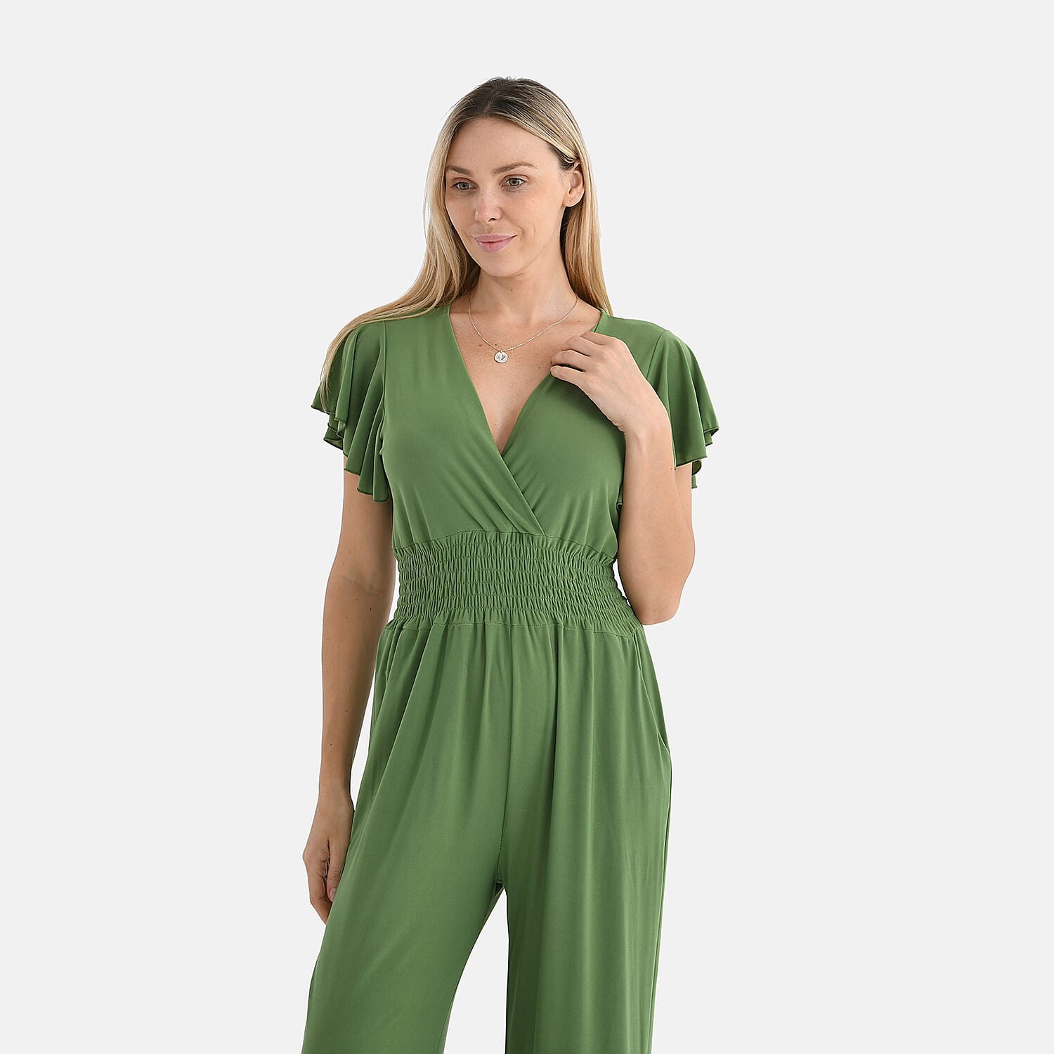Tamsy Smocked Waist Stretch Jersey Jumpsuit 8102285 5