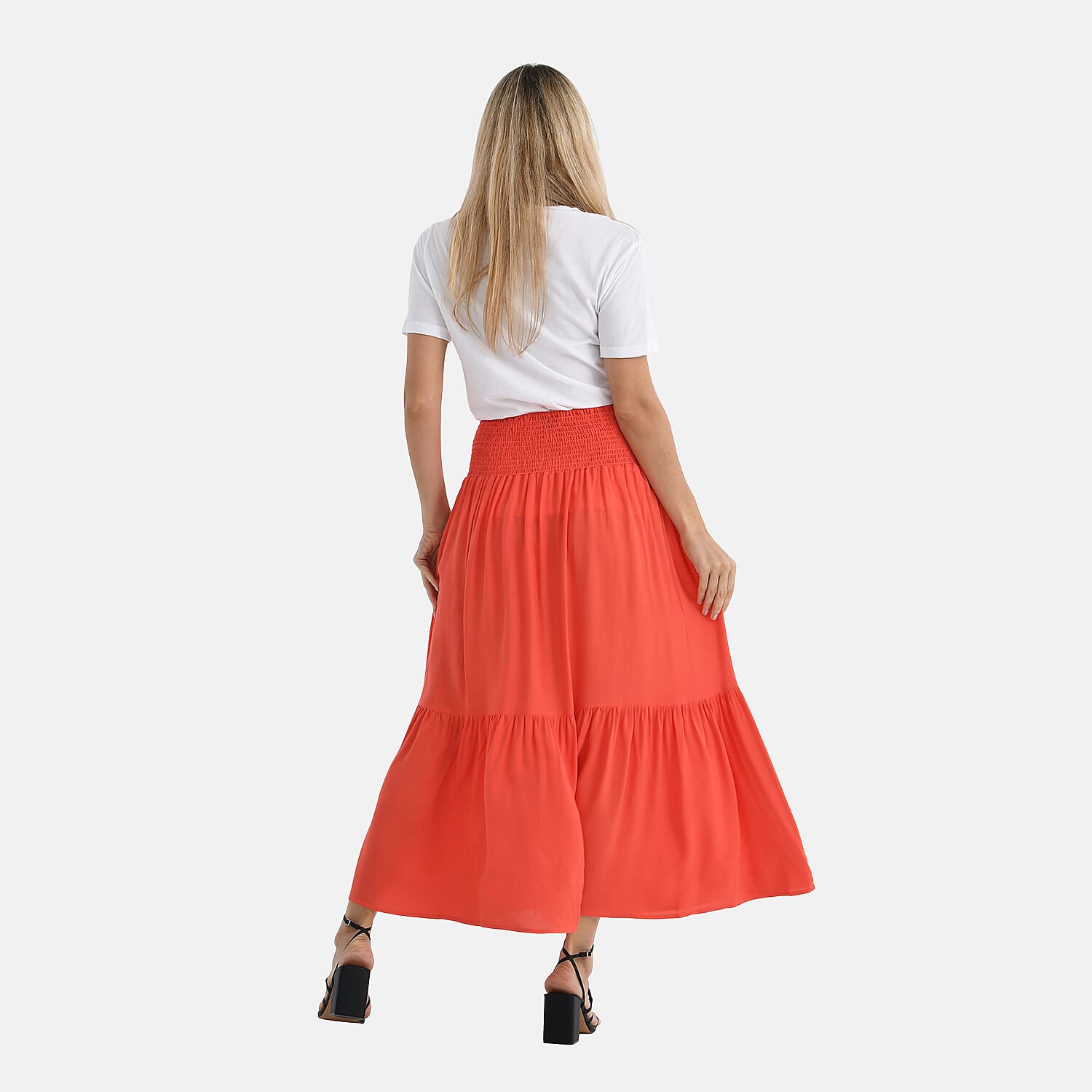 Tamsy Elastic Waist Summer Maxi Skirt 8108027 2