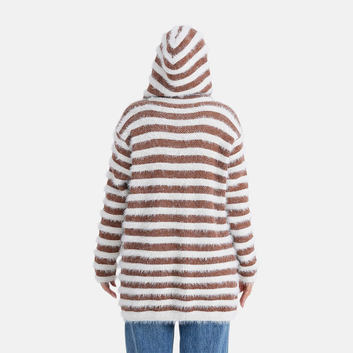 Tamsy Plush Winter Hooded Cardigan with Pockets 8200218 2