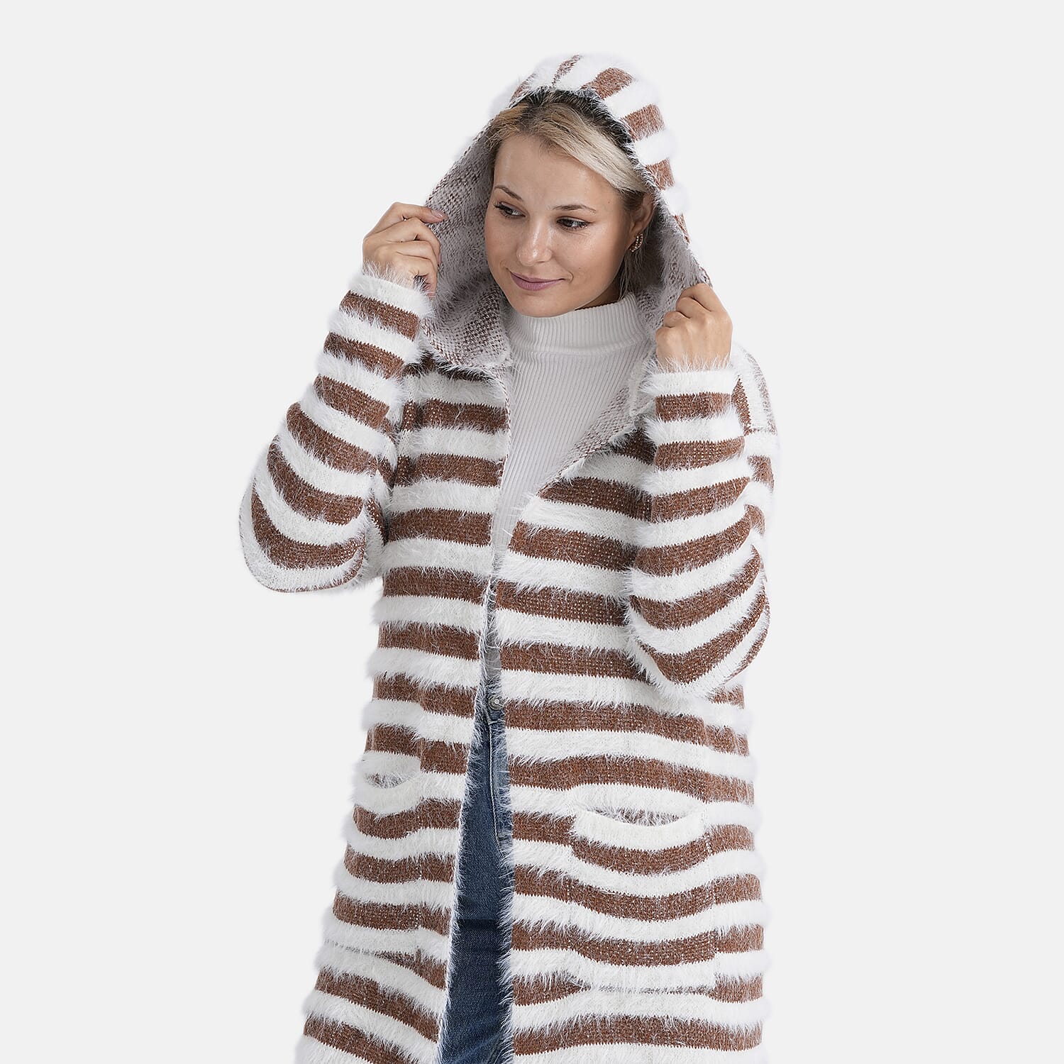 Tamsy Plush Winter Hooded Cardigan with Pockets 8200218 4