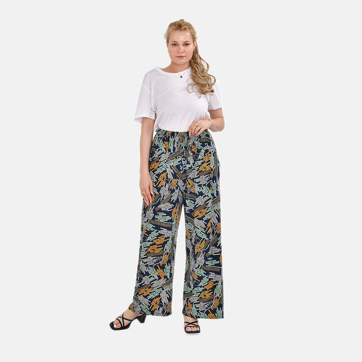 TAMSY Abstract Pattern Trousers 7725138 1