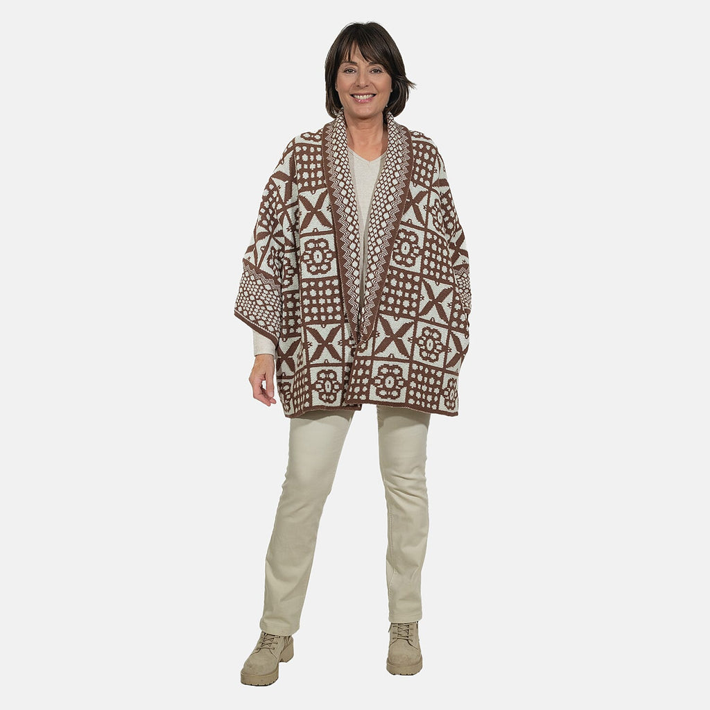 Closeout Deal - Oversized Knit Cardigan - Beige