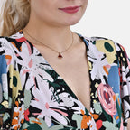 TAMSY Flutter Sleeve Smocked Floral Printed Midi Dress (One Size Curve,18-22) - Multi