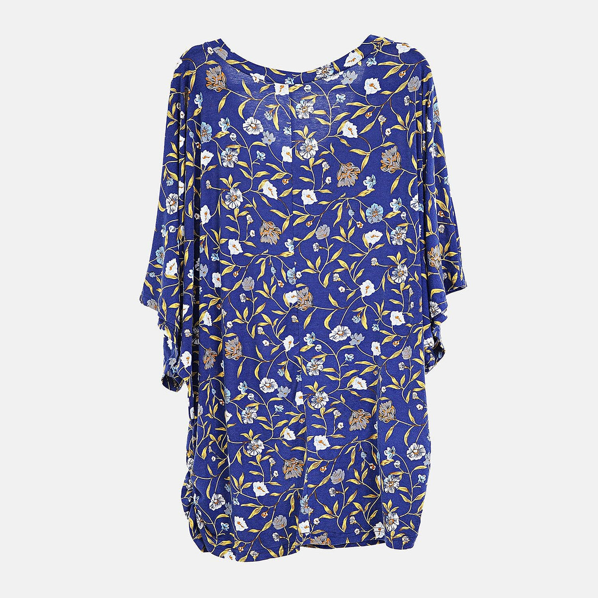 TAMSY V-Neck Floral Printed Knit Drape Women's Top 7512875 7