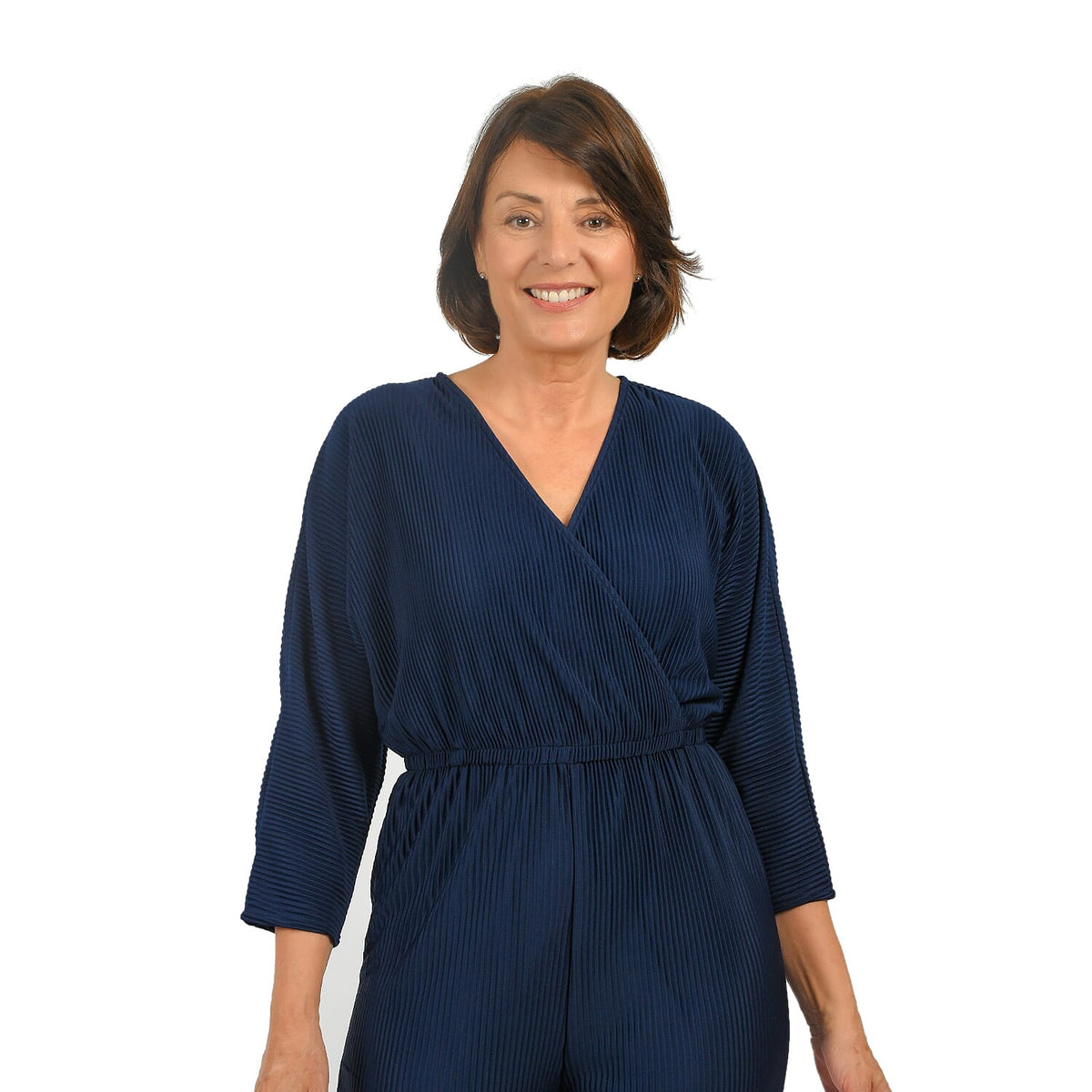 Tamsy Plisse Wrap Front Jumpsuit 7555304 4