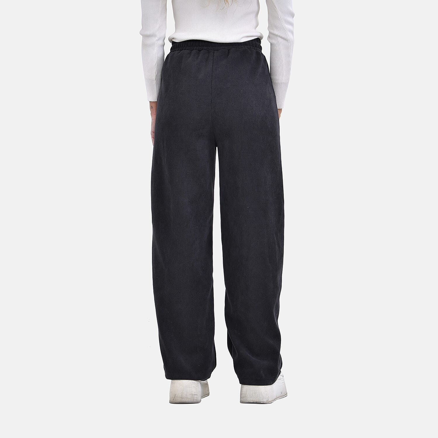 Corduroy Trousers with Elastic Waistband and Adjustable Drawstring 7615882 1