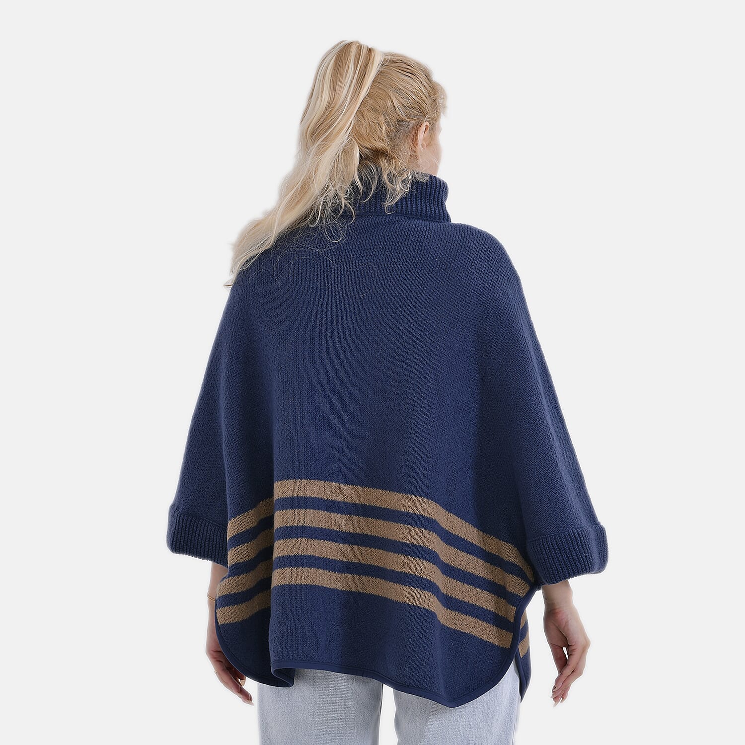 Tamsy Winter Poncho with Zip Detail 7806976 2