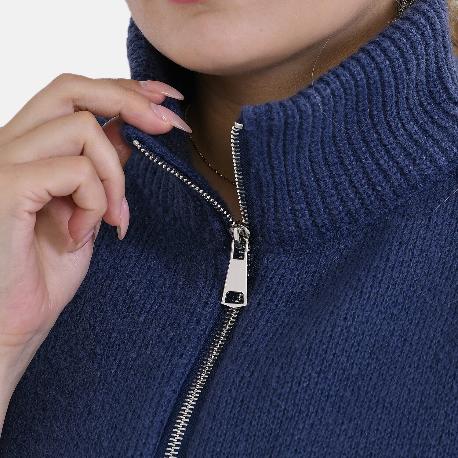 Tamsy Winter Poncho with Zip Detail 7806976 6