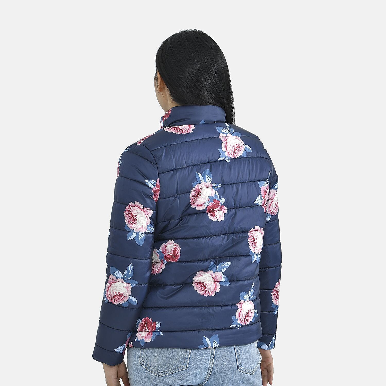 Tamsy Printed Padded Jacket - Navy 3888762 2