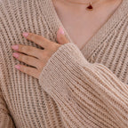 TAMSY Plain Cardigan (One Size) - Beige