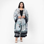 Tamsy Printed Kimono (Size M) - Green