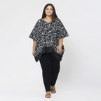 Tamsy Printed Top (Size S) - Black - White